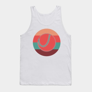 Tennis Ball in Retro Colors Tank Top